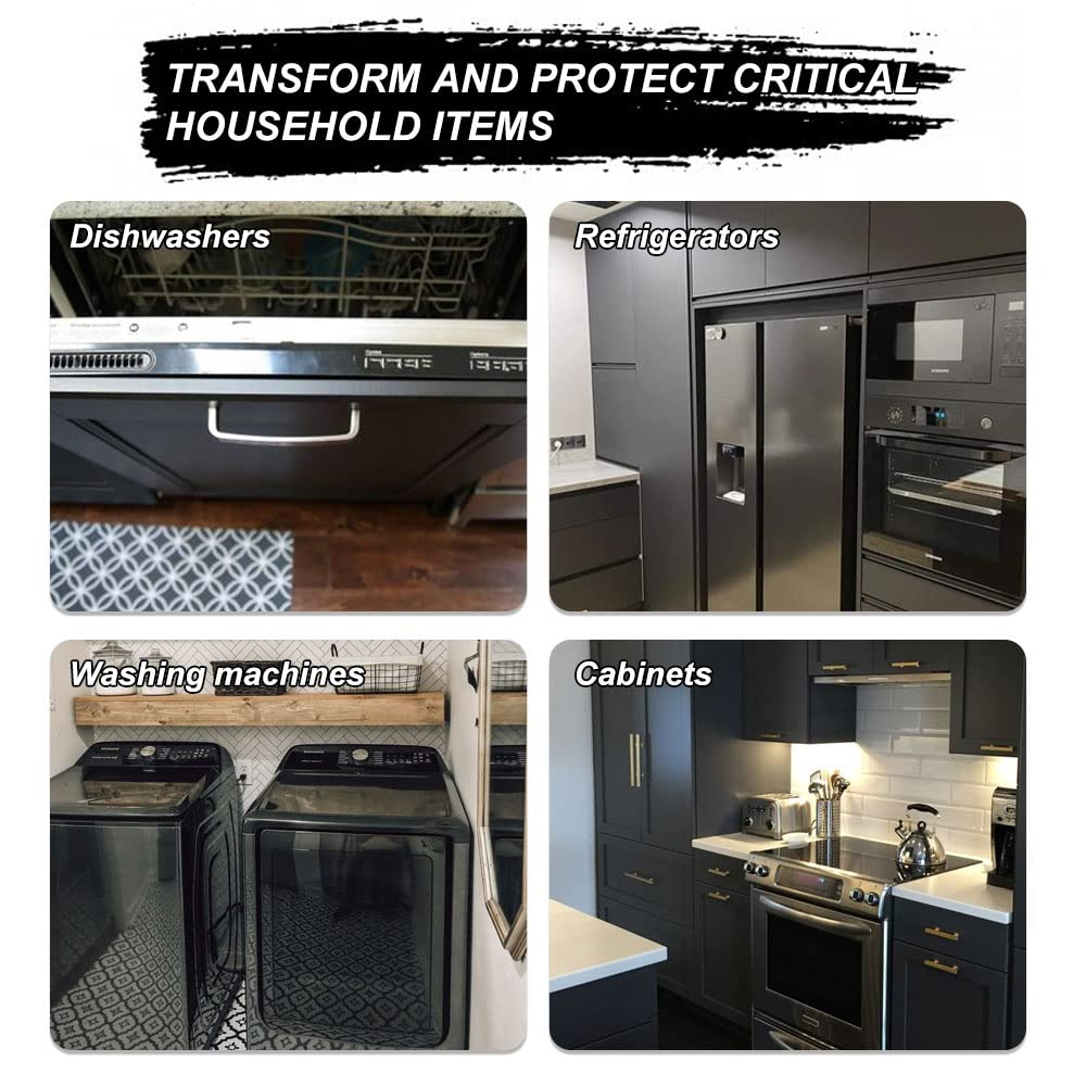 Cocomfix Black Appliance Touch up Paint - High Gloss Paint Touch up for Refrigerators, Washers, Dryers, Dishwashers, Microwave Oven and Other Appliances. 1 Fl Oz (Black) image number 2