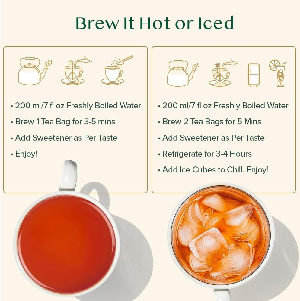 VAHDAM, India'S Original Masala Chai Tea Bags (100 Count) Non GMO, Gluten Free, No Added Flavoring | Blended W/Savory Exotic Spices | Whole Loose-Leaf Tea Bags | Resealable Ziplock Pouch image number 4