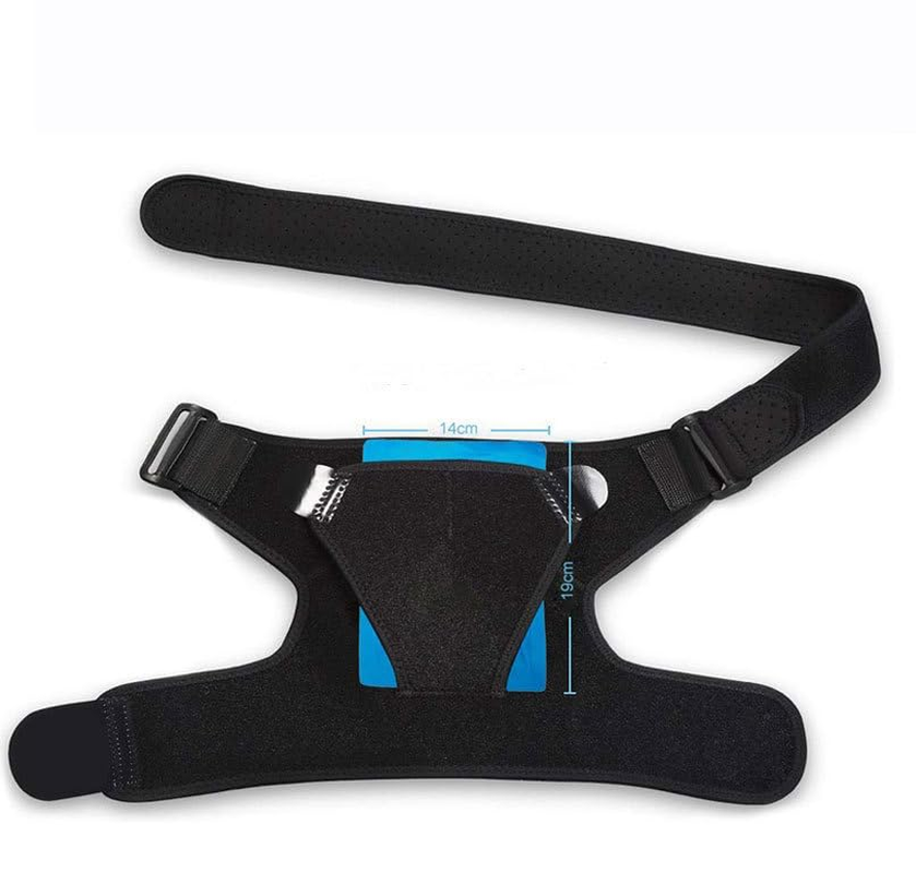 Shoulder Support for Men Women, Adjustable Shoulder Brace for Torn Rotator Cuff, Tendonitis, Dislocation, AC Joint, Bursitis, Labrum Tear, Pain, Fits Right or Left Shoulder (Black, XL) image number 2