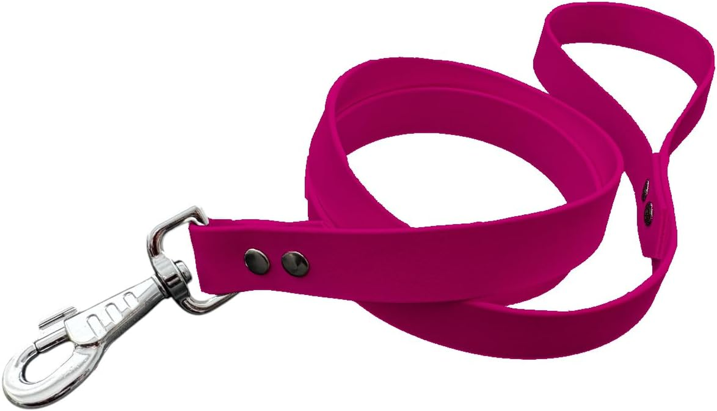 Biothane Dog Lead - 25Mm Wide - Black - Aquamarine image number 7