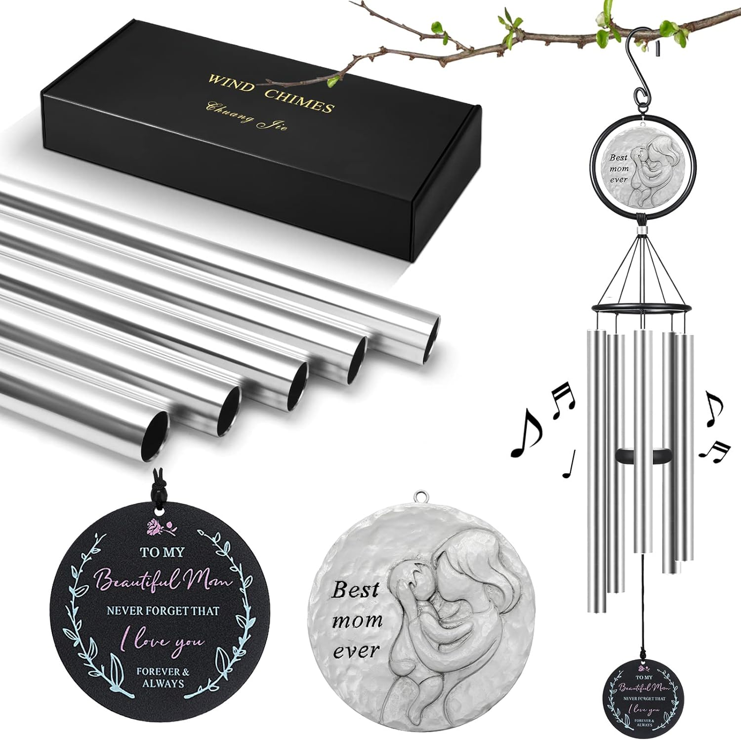 Gifts for Mom from Daughter Son Kids,Birthday Gifts for Mom, Perfect Present for Mothers of All Ages, 36&rdquo; Outdoor Wind Chimes