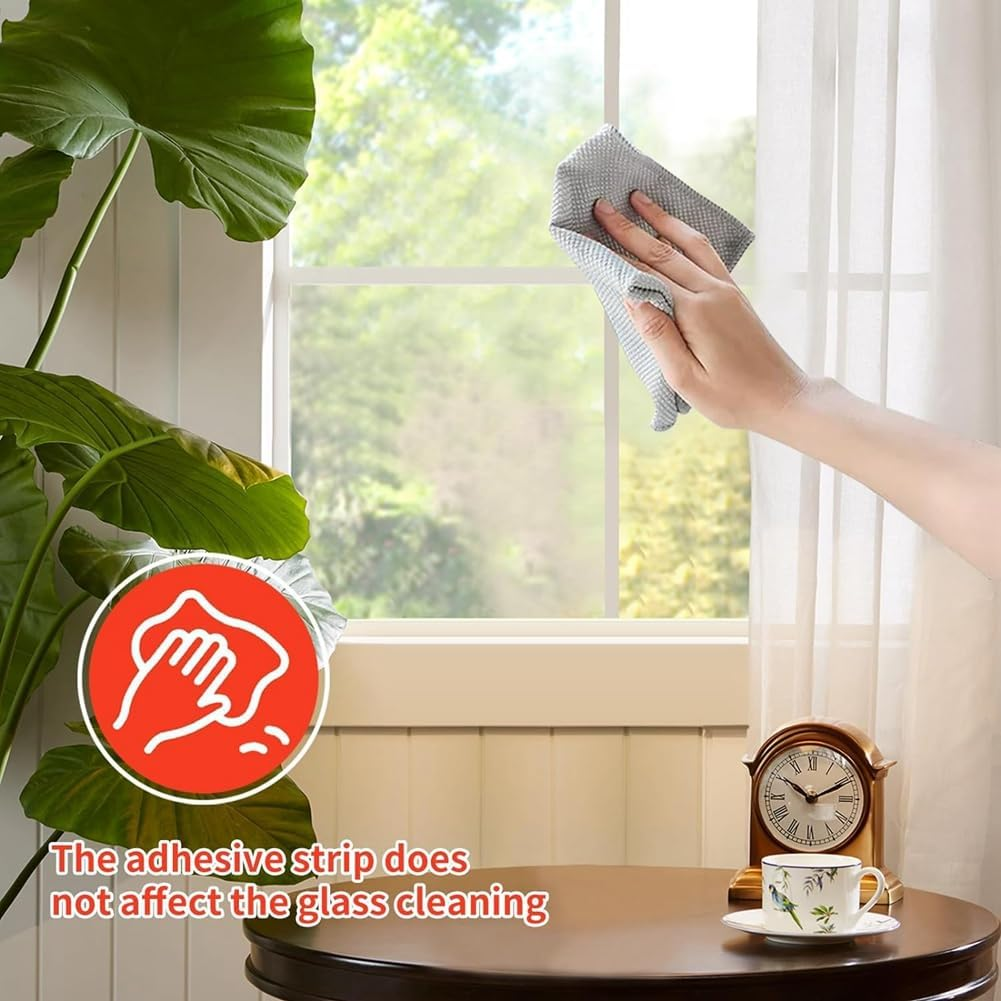 5 Rolls Total Window Grille Inserts Grid Kit Self Adhesive Peel and Stick Trim Simulated DIY Window Decorative White