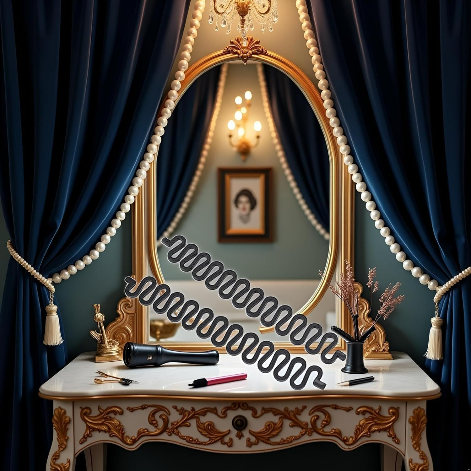 2 Pcs Black Hair Braiding Tool Roller Hair Twist Styling Accessories for Women Simple and Styling Tools Hair Rollers image number 3