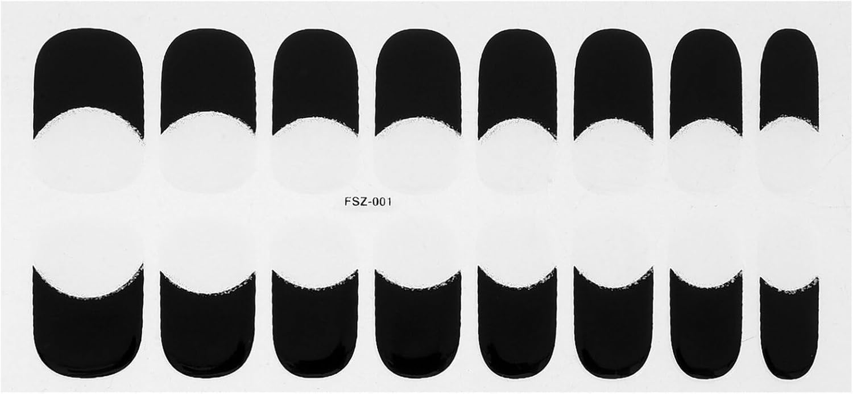 Ipetboom DIY Fingernail Stickers Set Press on Nails Almond Line Art Stickers for Nails Decals image number 3