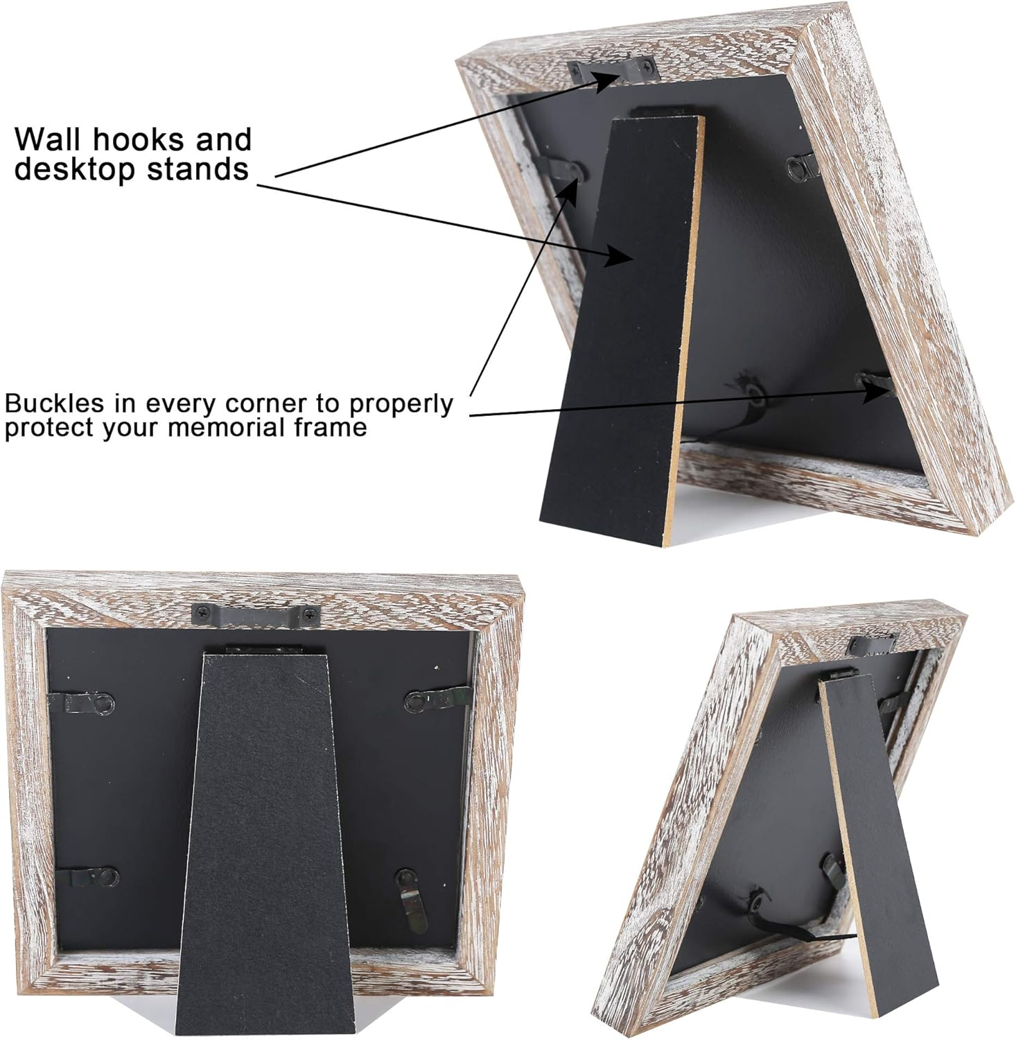 IHEIPYE Baby Love at First Sight Sonogram Keepsake Frame - Ultrasound Picture Frame - Pregnancy Announcement Frame for Expecting Parents, Gender Reveal Party, Grandparents, Rustic White image number 6