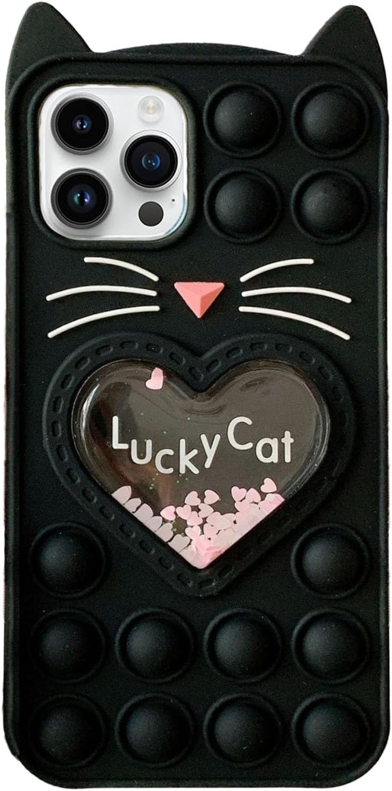 Asgens Pop Bubbles Case for Iphone X/XS, Cute Lovely Cartoon Unicorn Rainbow Pop Shockproof Silicone Soft Phone Case for Apple Iphone X/XS 5.8 Inch