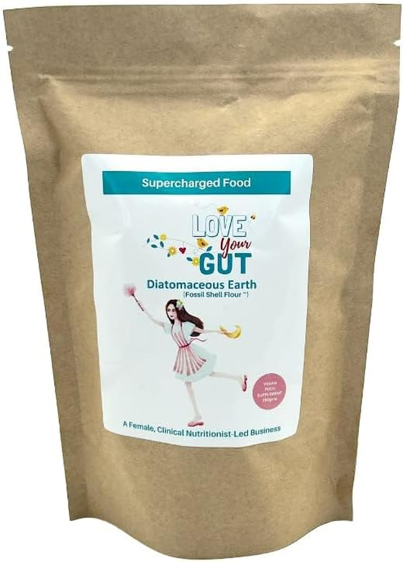 Love Your Gut Powder 250G | 83 Serves | Best Value | Food Grade Diatomaceous Earth | Natural Gut Health Support | Gentle Daily Balance | by Lee Holmes' Supercharged Food | Trusted since 2012