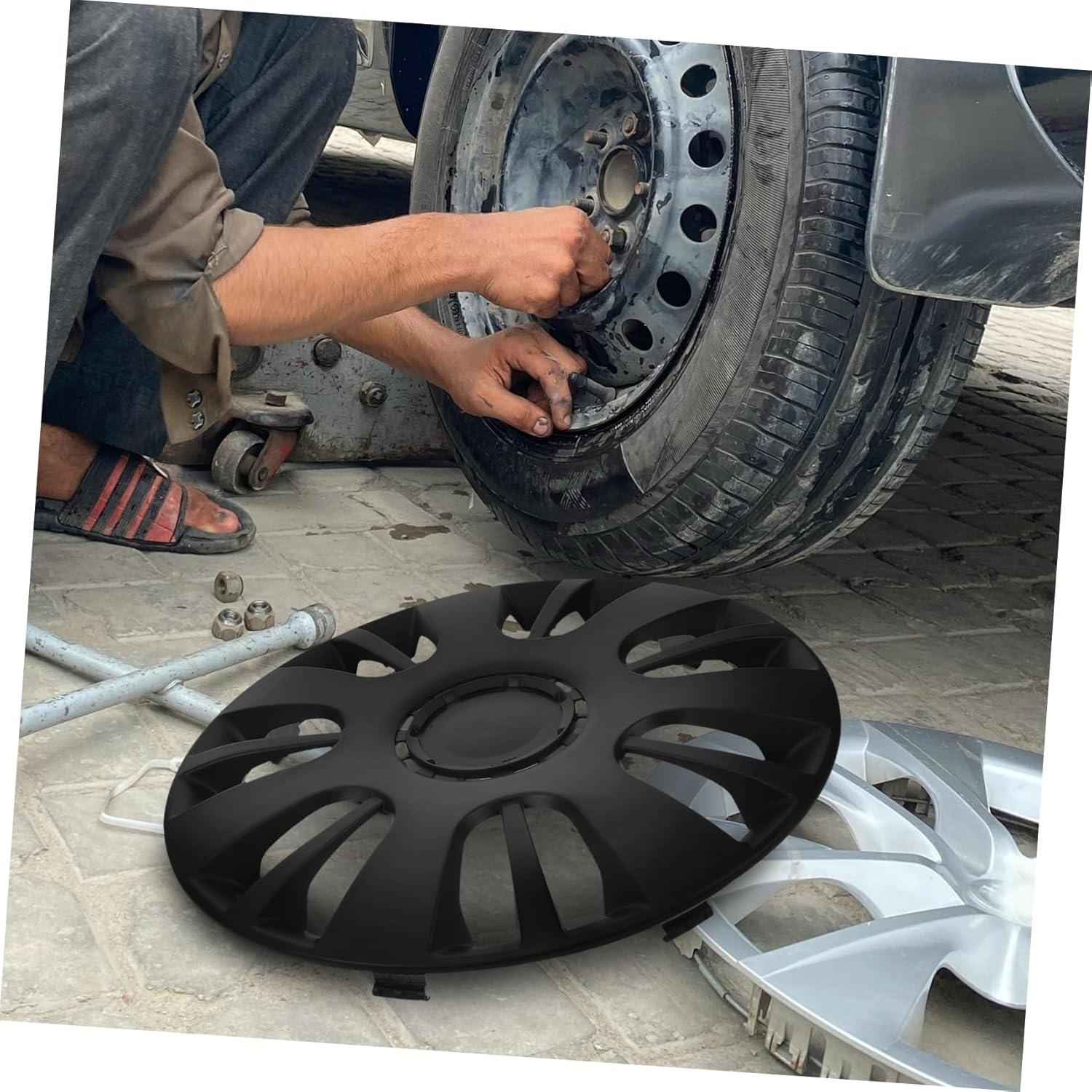 Mikinona Car Wheel Hub Covers Decorative Hubcaps for Car Rim Automotive Wheel Rim Covers image number 5