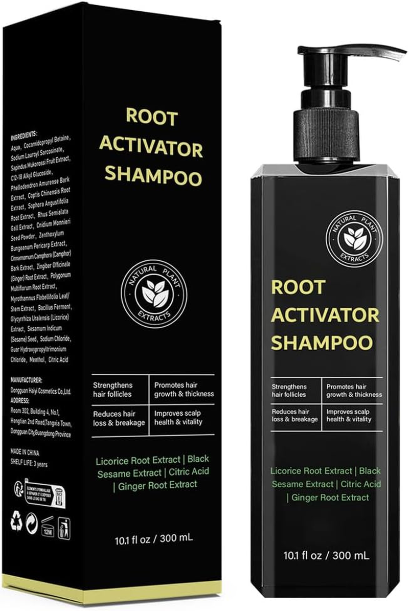 Root Activator Shampoo for Men: Hair Growth Shampoo for Hair Loss and Thinning Hair - 10.1 Fl Oz / 300 Ml image number 3