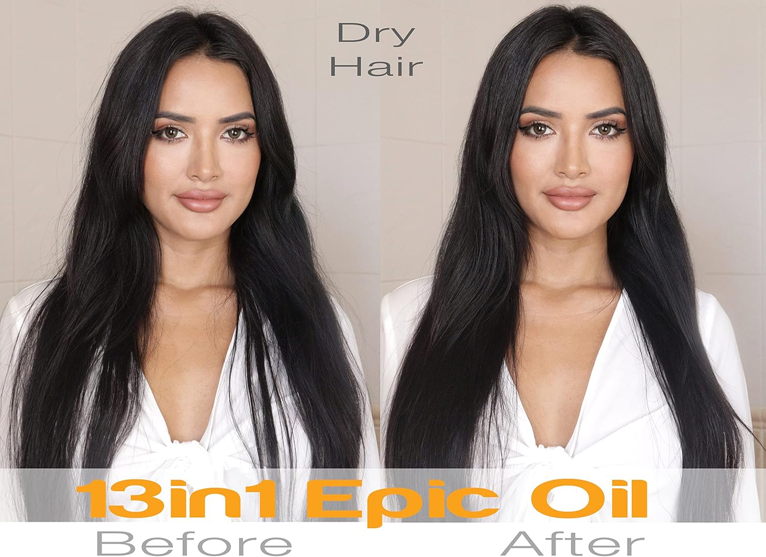 13In1 Epic Hair Oil with Argan & Coconut Oil - for All Hair Types - Vegan, Sulfate Free, Paraben Free image number 3