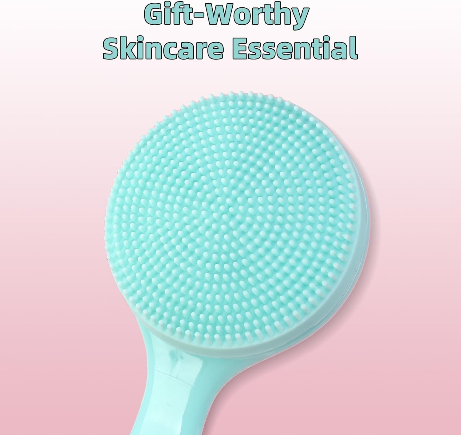 Suytvenxau Silicone Face Brush 2 Pack, Manual Pore Brush, Pore Cleansing Brush, Soft Waterproof Face Scrubber for Blackhead Removal, Makeup Residue, Skin Friendly image number 3