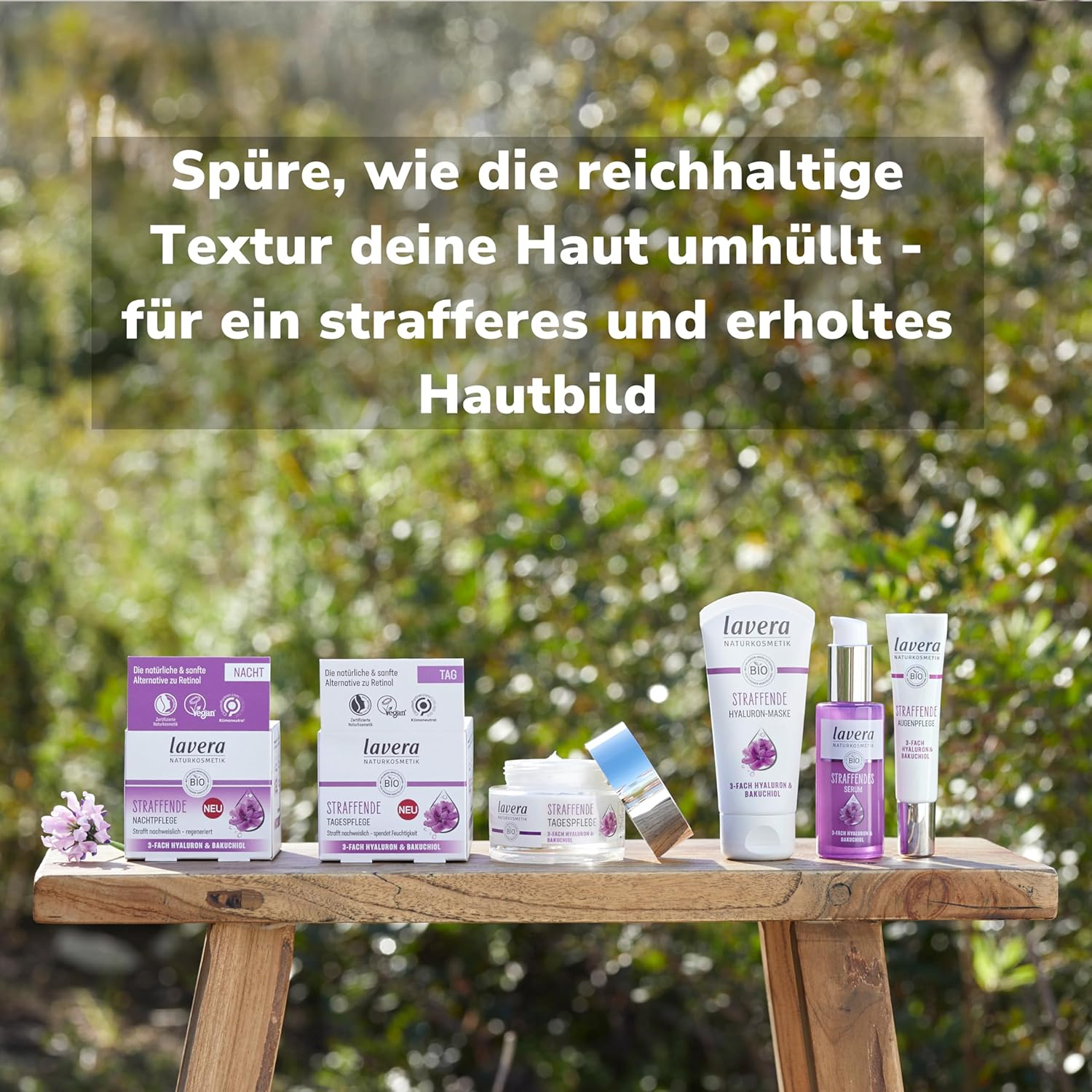 Lavera Firming Night Cream - Vegan - Natural Cosmetics - 3-Way Hyaluronic & Power Active Ingredient Bakuchiol - No Parabens - Moisture and Care - 50 Ml (Pack of 1) image number 2