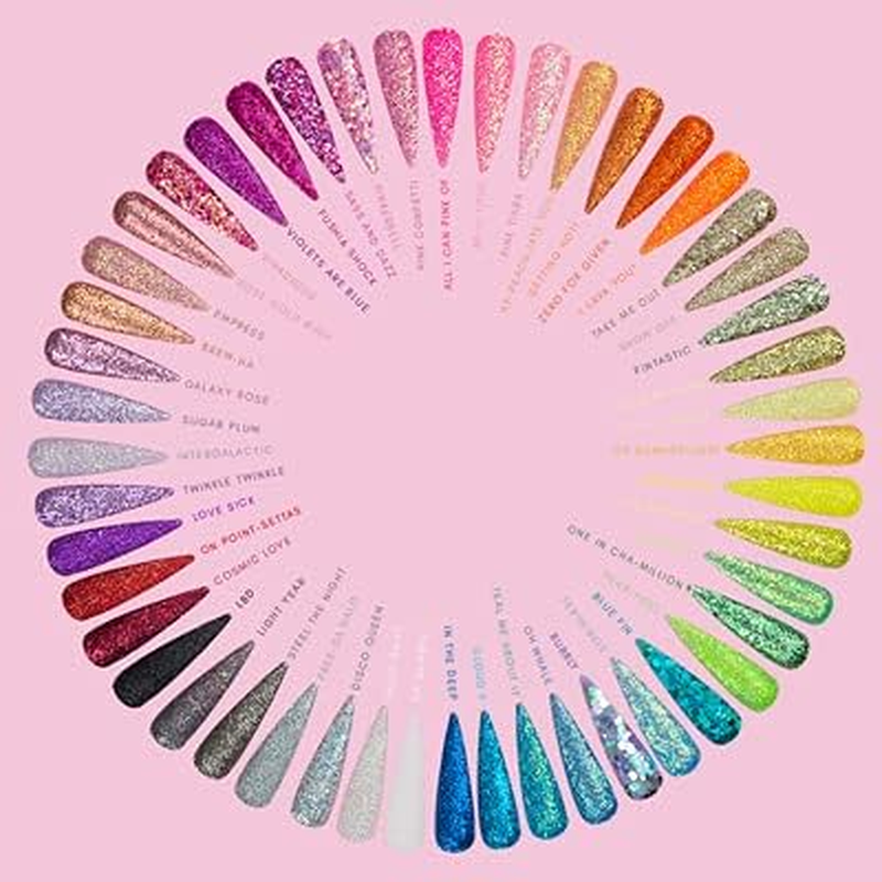 Kiara Sky 3D Glitter Nail Art | Sprinkle on Collection 1 Oz | Mix with Acrylic, Gel Polish or Dip Powder | Violets Are Blue - Cloud 9 image number 4