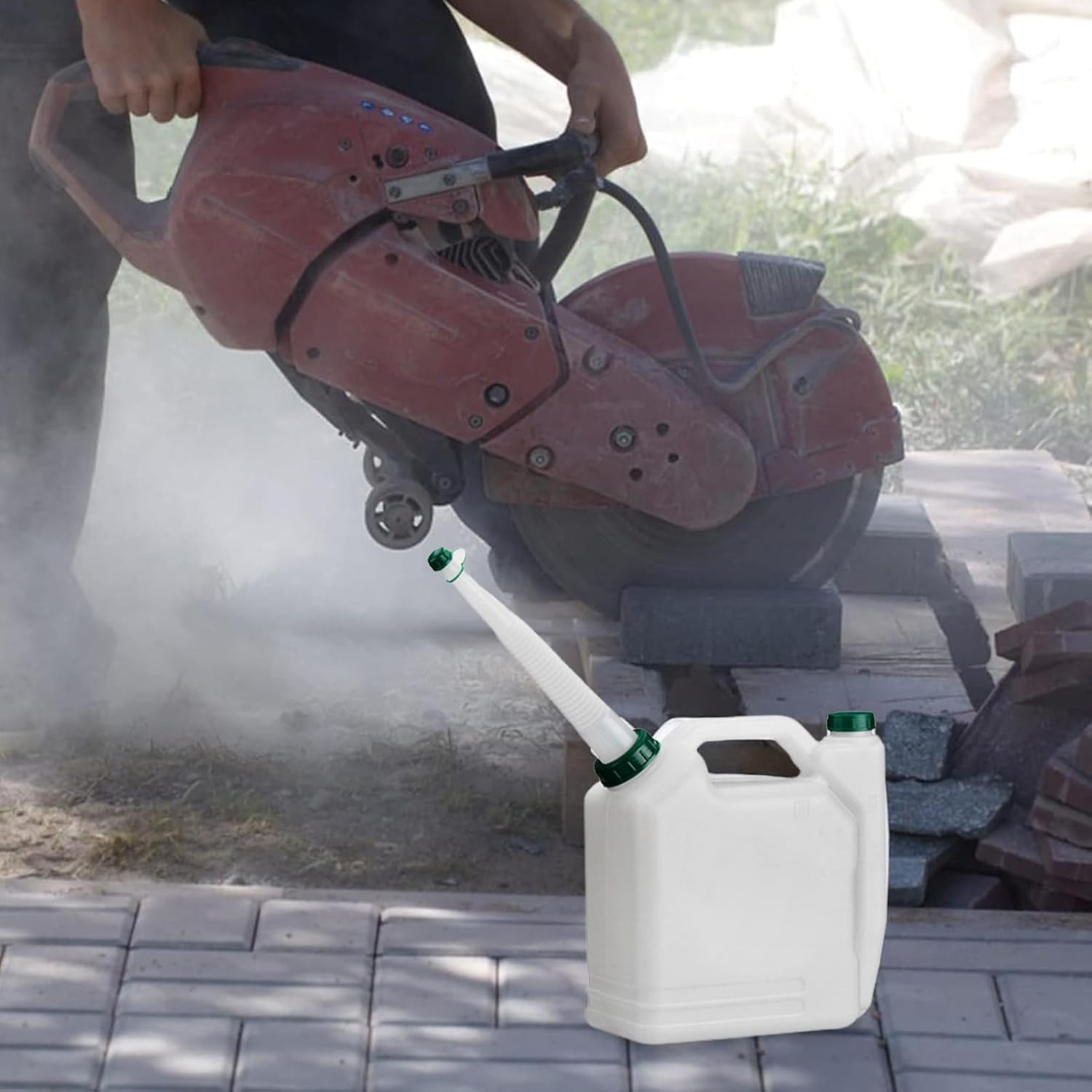 Oil Container Automotive - 1L, Transparent, Oil Jug, Measuring Cup, Spout Bottle | Motor Oil Dispenser with Extended Spout for Accurate Filling, Engine Oil Change Tool for Garden Equipm image number 5