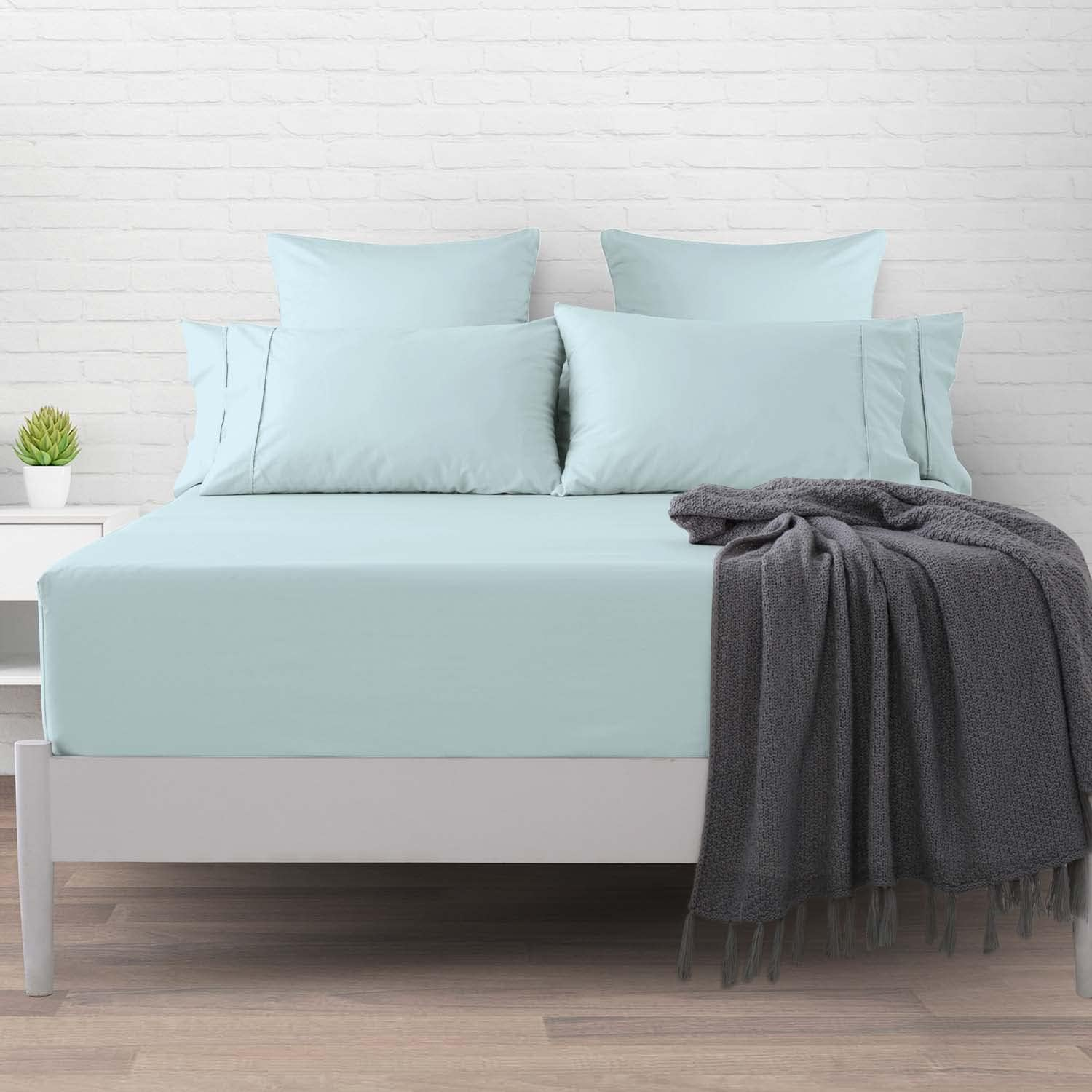 Pizuna Cotton Super King Fitted Sheet, 500 Thread Count 100% Combed Cotton Sateen Weave Superking Fitted Sheet with Extra Deep Pocket Fits Upto 40 Cm (Antique Silver Fitted Sheet - 1 PC)