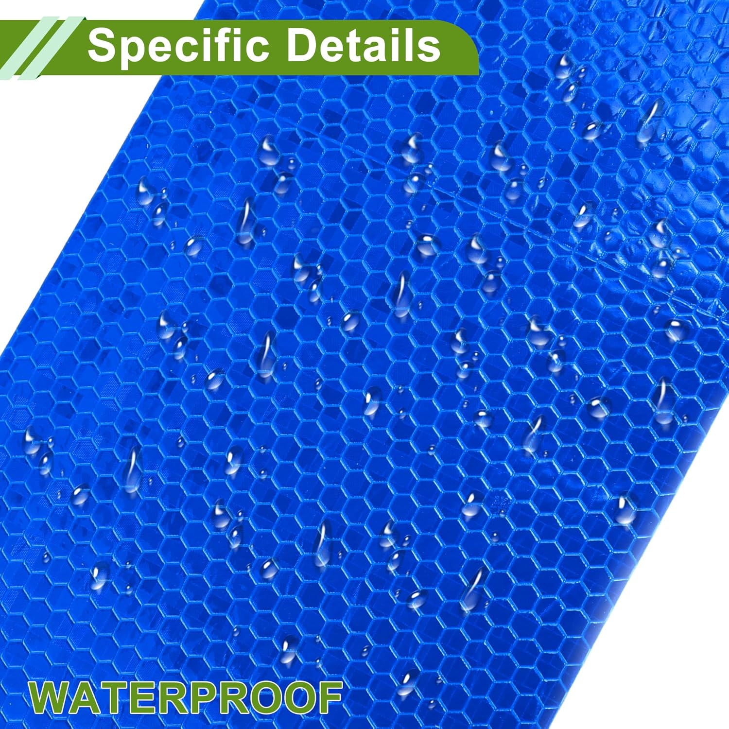 X AUTOHAUX Universal 164.04Ft X 3.94In Air-Release Adhesive Pinstripe Tape Reflective Automotive Pinstriping Tape PVC Blue image number 2