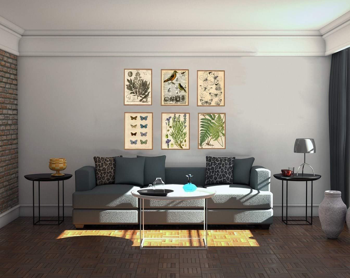 Vintage Aesthetic Botany Creature Adhesive Washi Sticker Pack | Artsy Antique Plants Grass Floral Butterfly Paper Decals Supplies | Retro Trendy Memorial (Natural Arts Crafts Material Pack) - Fall image number 7