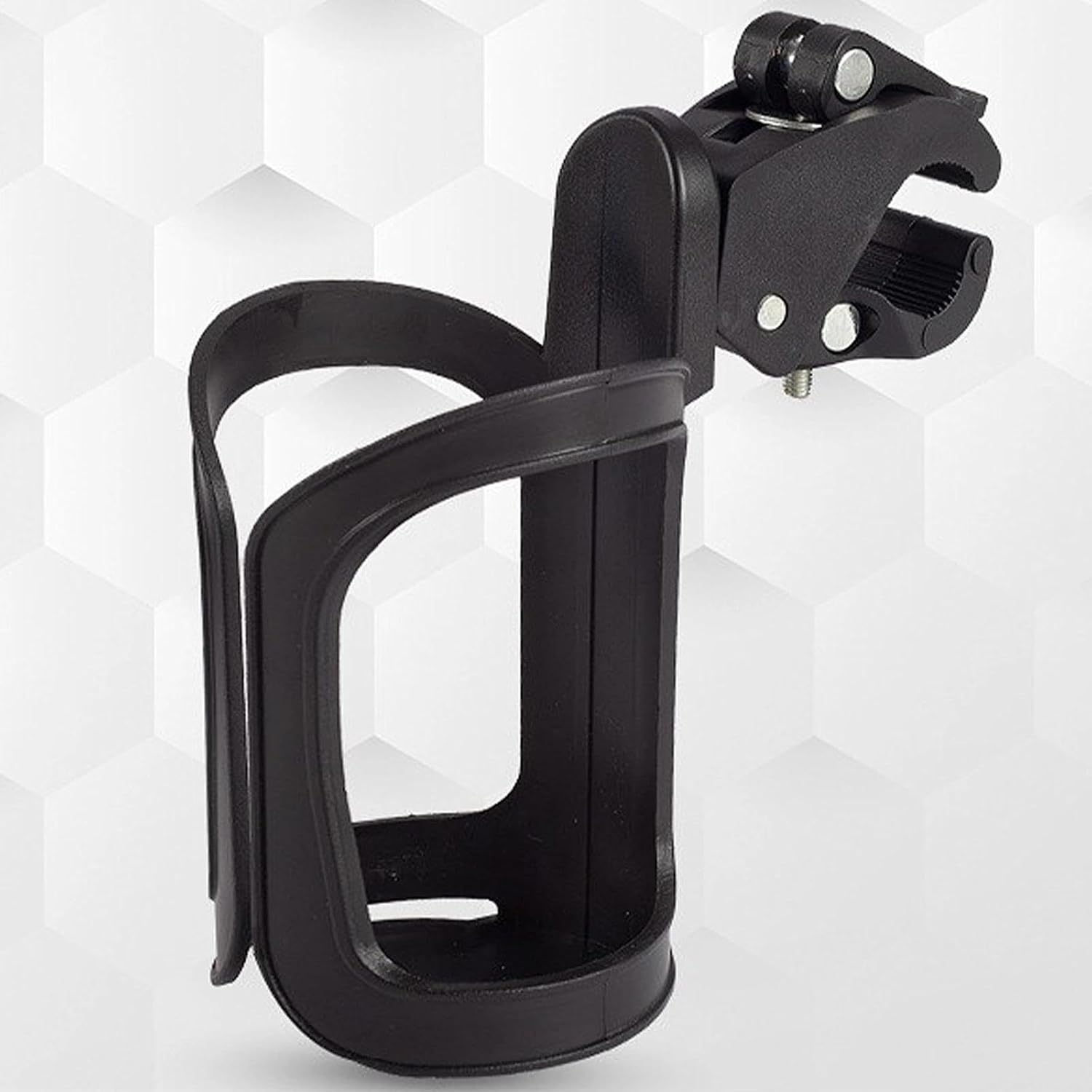 Stroller Cup Holder, Universal Stroller Bike Stroller Cup Holder, 360 Degree Swivel Adjustable Beverage Coffee Bottle Organizer for Baby Bottles, Bikes and Drink Bottles image number 3