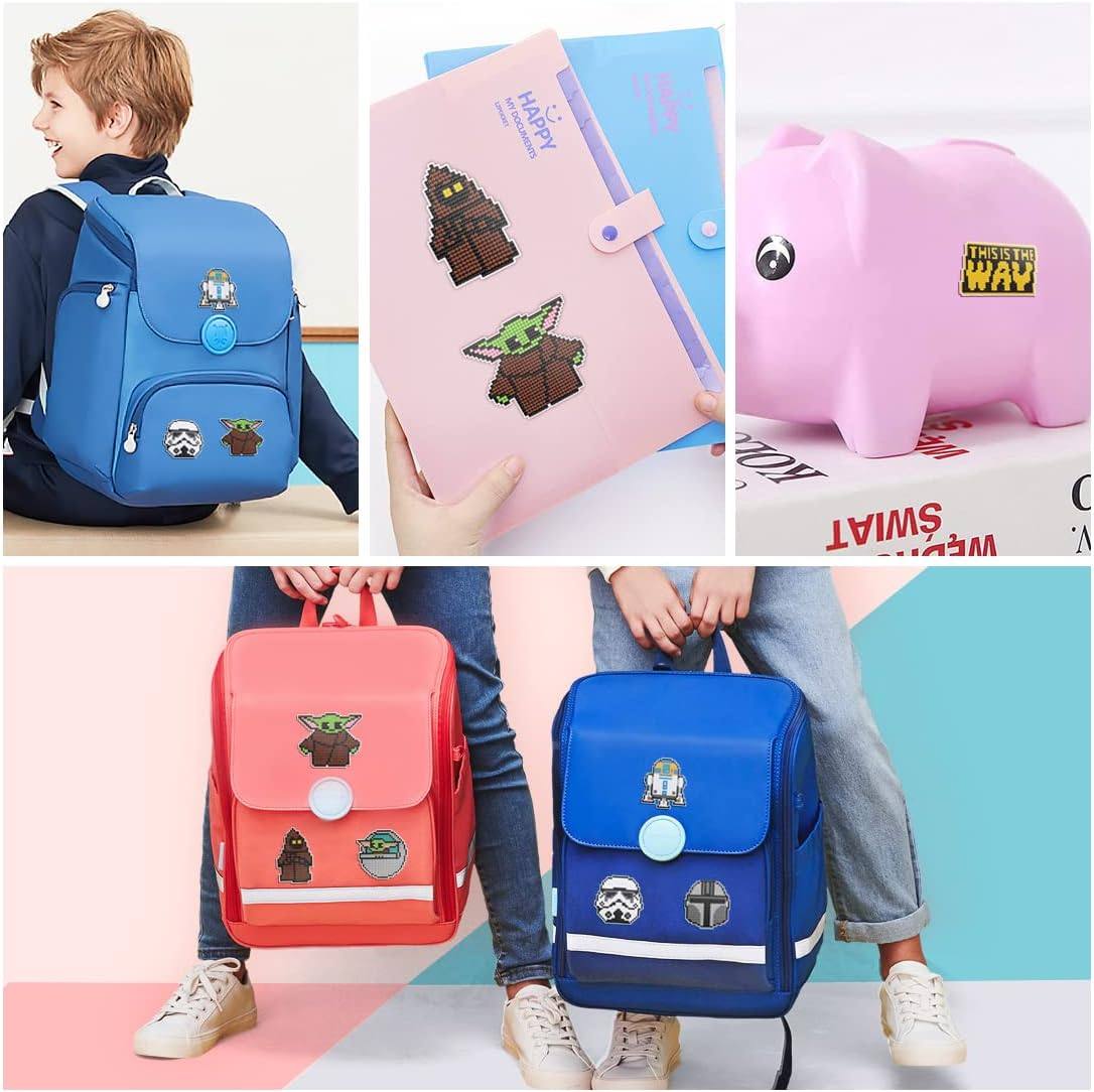 Tydeus Diamond Painting Children, 12 Piece Diamond Painting Set, Cartoon Theme Diamond Painting Kits, Crystal Diamond Painting, Grey Green Diamond Painting Set for Gift, Adults, Children image number 4