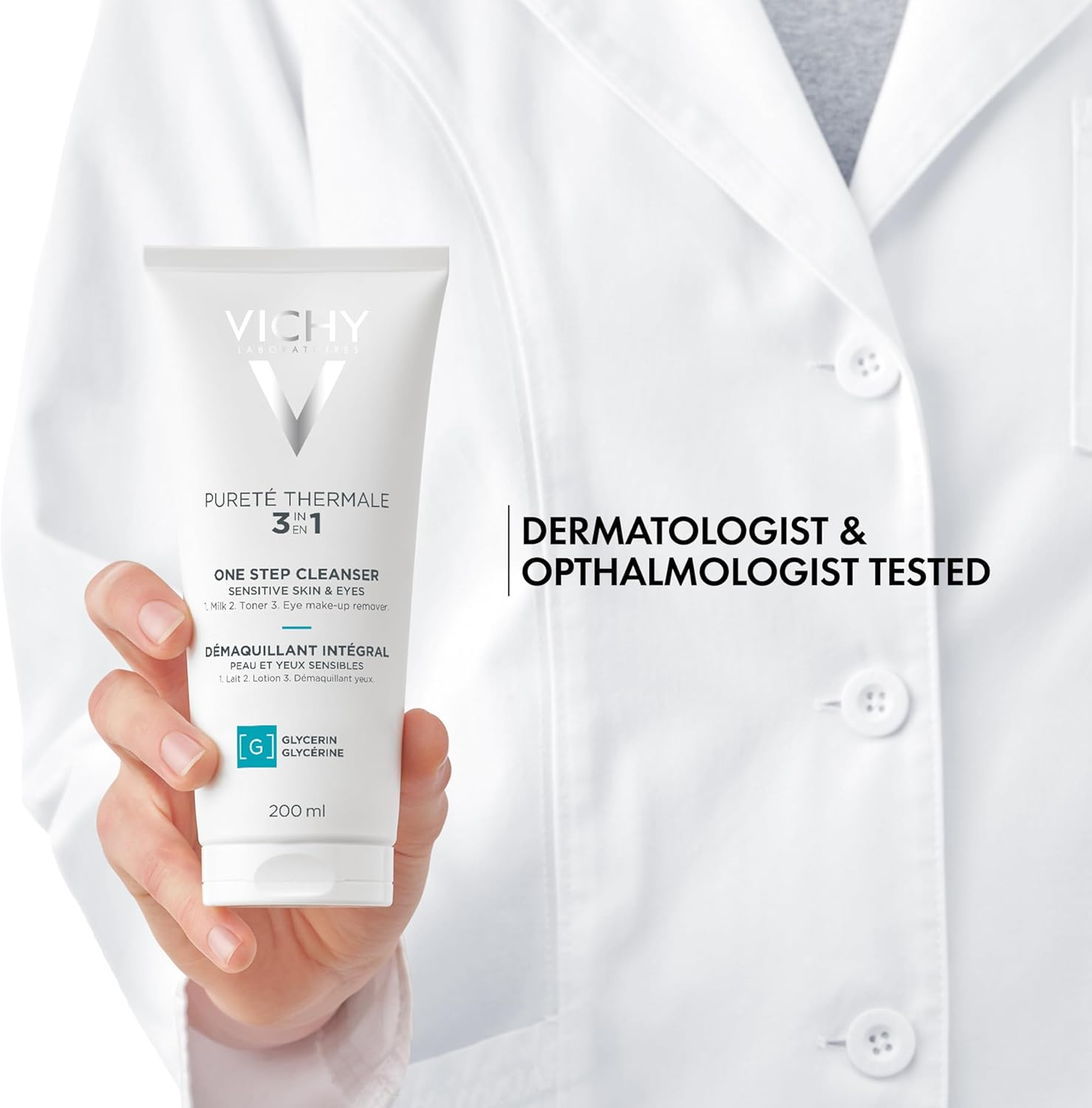 Vichy Purete Thermale 3-In-1 One Step Milk Cleanser, 200Ml image number 4