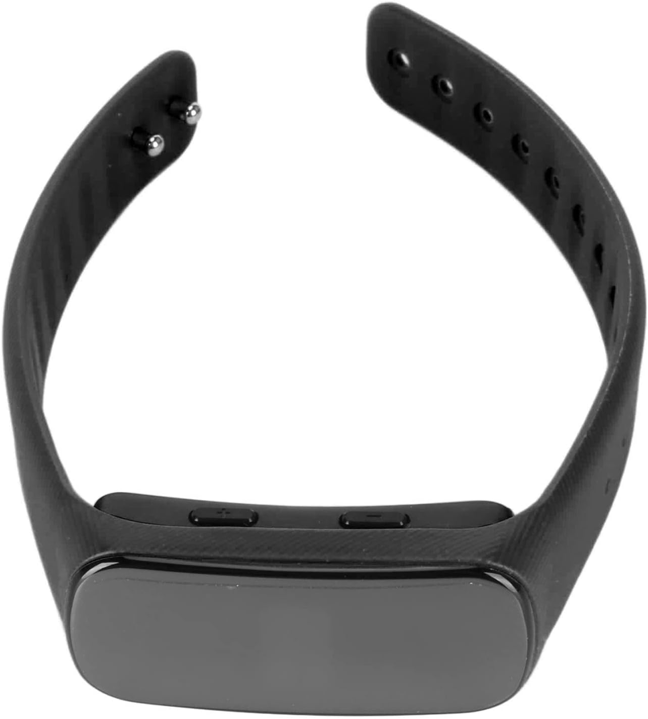 Sound Recorder Wristband, Voice Activated Power off Auto Saving Hifi Sound Support Speech to Text Voice Recorder Watch Noise Reduction Rechargeable for Lecture (Black)