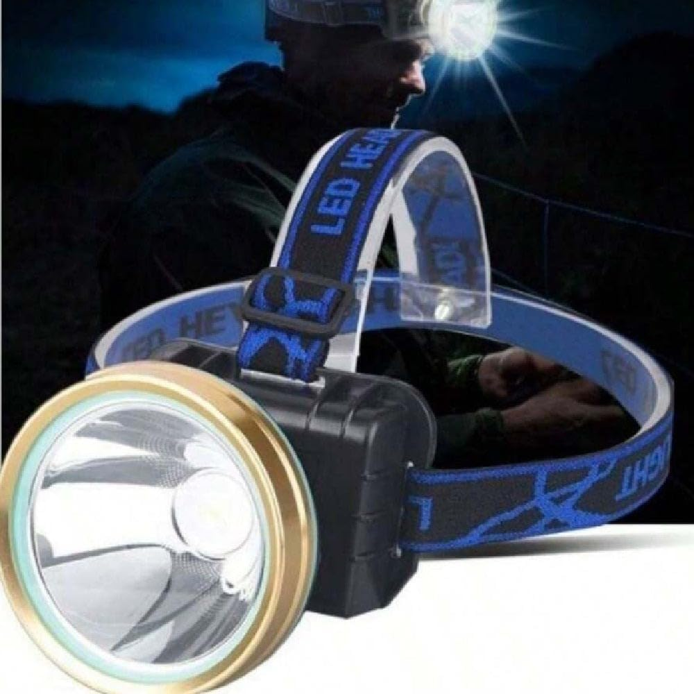 EZONEDEAL LED Headlamp, Water Resistant Headlamps, High-Performance Head Light for Outdoors, Camping, Running, Storm, Survival, Head Flashlight, LED Head Lamp with White Light & Motion Sensor image number 2