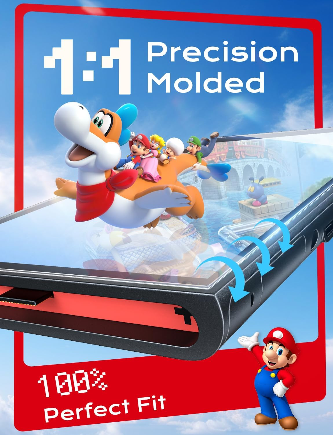 MAGIC JOHN 2 Pack for Nintendo Switch 2 Screen Protector 7.9'' [2025], 30S Installation, 9H Tempered Glass, HD Clear, Auto-Dust Removal, Bubble Free, Compatible with Switch Console image number 4