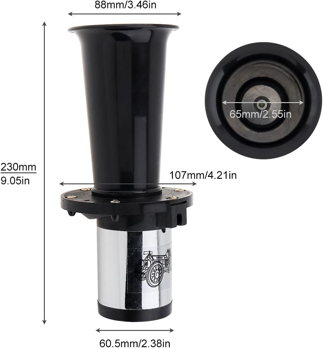 Drisentri Classical Car Horn OOGA Air Horn Car Truck Auto Antique Ahooga Vintage Classic Old Style Horn 110Db 12V image number 4