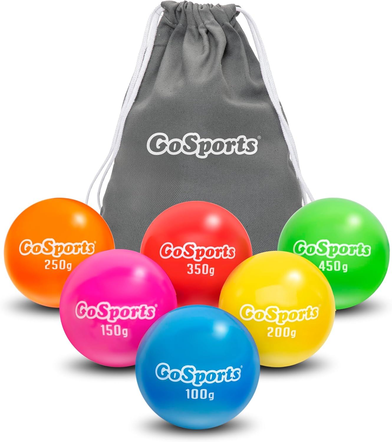 Gosports Plyometric Weighted Balls for Baseball & Softball Training 6 Pack - Variable Weight Balls to Improve Power and Mechanics, Choose Your Set image number 2