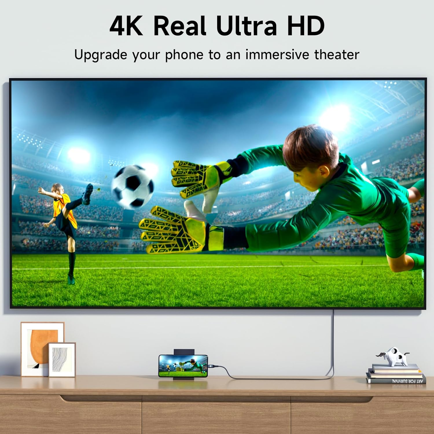 USB-C to HDMI Cable 1M, Sweguard Type C to 4K HDMI Cord Compatible with Iphone 16 15 Pro Max Macbook Ipad Pro Imac,Surface Book,Chromebook Pixel Yoga 920,Samsung Galaxy S24 S23 S22 S21 S20 S10 S9 S8+ image number 2