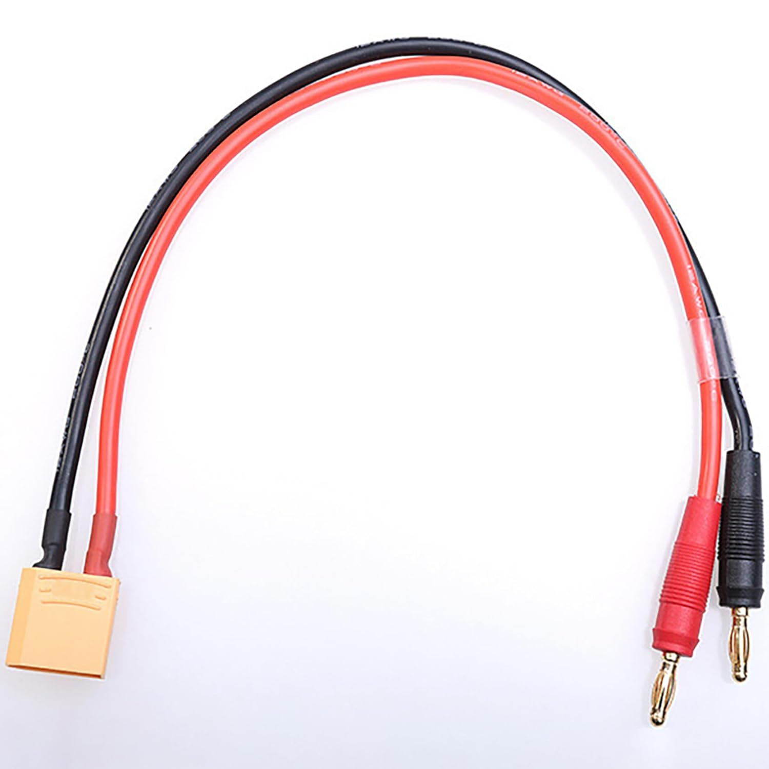 Tunghey 2Pack XT90 Male Adapter to 4.0Mm Bullet Banana Plug Connector with 12AWG 30CM Silicone Cable Wire for RC Car Boat Drone Lipo Battery Charger RC FPV Car