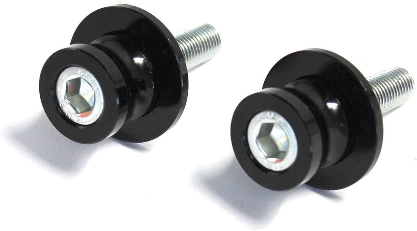 TDR 10Mm Universal CNC Swingarm Spools Sliders Ninja 250 300 400 500 ZZR600 Versys ZX6R ZX10R ZX12R ZX14R YZF FZR TZR Pair Black image number 2