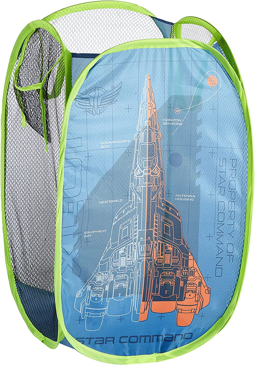 Idea Nuova Nickelodeon Paw Patrol Pop up Hamper with Durable Carry Handles, 21" H X 13.5" W X 13.5" L, Blue, One Size image number 1