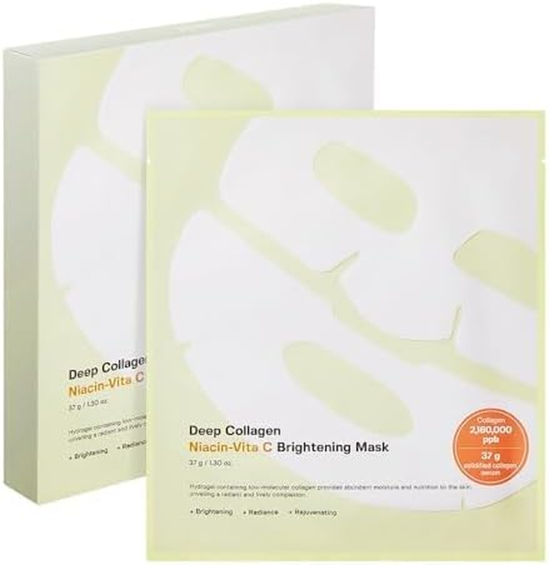 SUNGBOON EDITOR Deep Collagen Niacin-Vita C Overnight Mask 37Gx4Ea Real Collagen 2,160,000PPB with Niacinamide & Vitamin C Hydrating Face Mask for Glass Skin Korean Skincare Routine image number 3