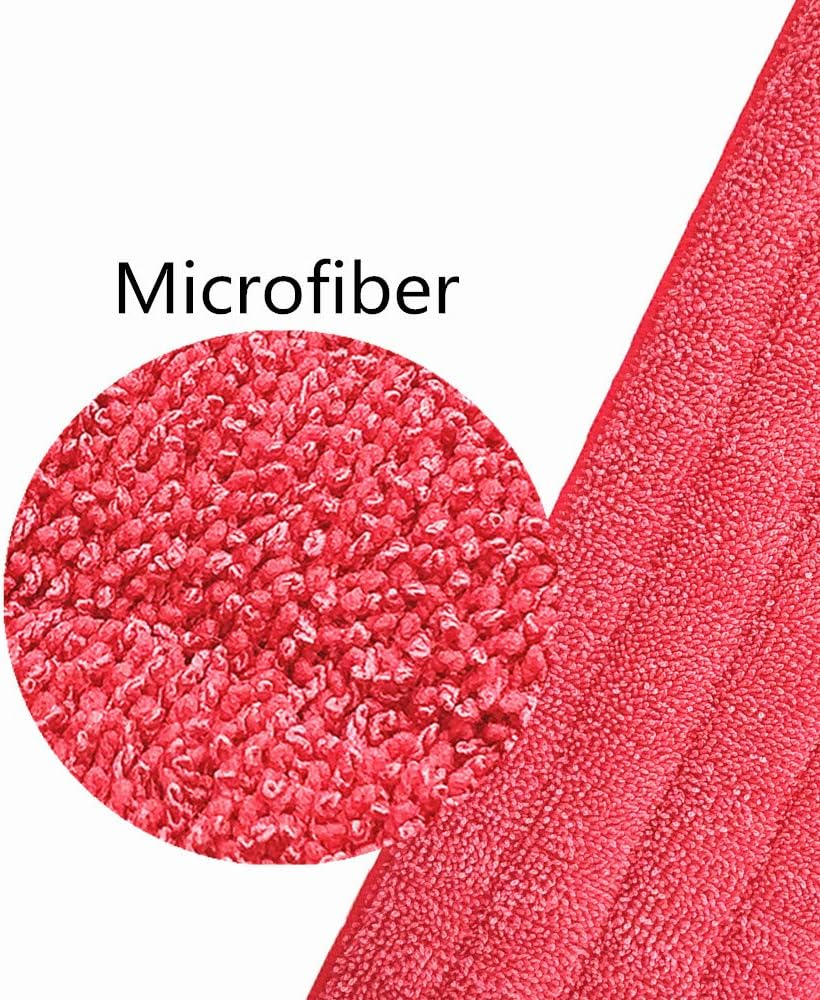 Microfiber Mop Pads for Wet/Dry Mop Floor Cleaning Pad Fit All Spray Mops (6 Pack) image number 2