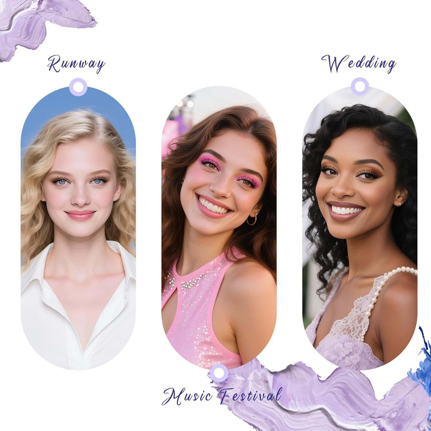 Upgraded,Wispy Lash Clusters 14Mm D Curl Only,Eyelash Clusters Natural,Ultra-Soft Individual Lashes,Empowered by New Softening Factor.No Plastic Feel,New Comfort - Starry Style - New, D Curl, Sunrise image number 4