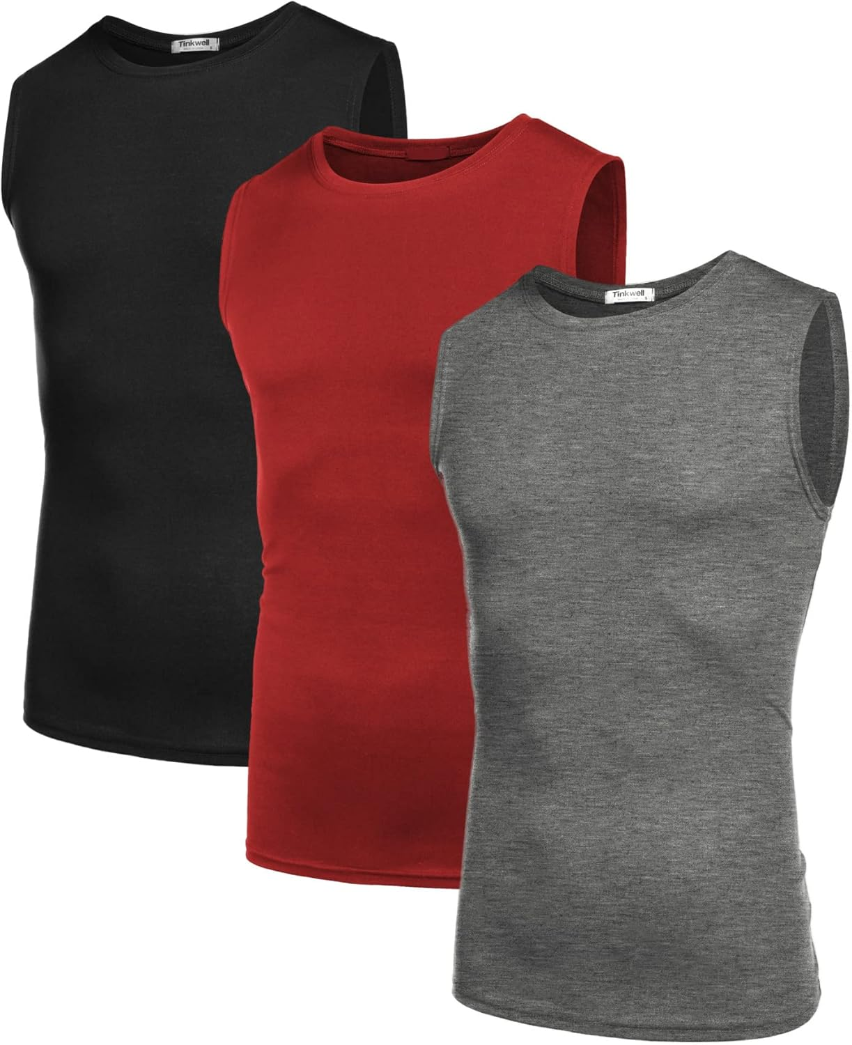 COOFANDY Men'S 3 Pack Workout Tank Tops Gym Muscle Tee Bodybuilding Fitness Sleeveless T Shirts image number 5