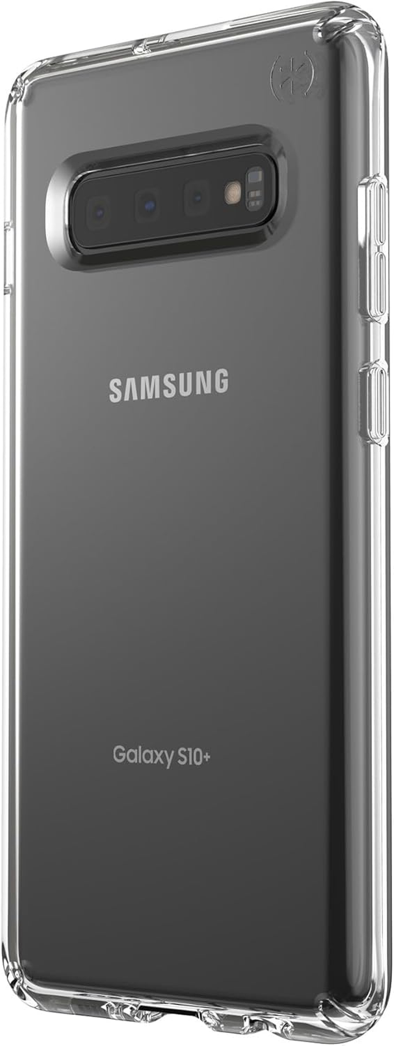 Speck Samsung Galaxy S10+ Presidio Stay Clear Case, Scratch-Resistant IMPACTIUM 8-Foot Drop Protected Phone Case That Resists UV Yellowing, Clear/Clear image number 2