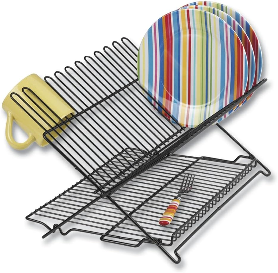 Better Houseware Folding Dish Drying Rack Space-Saving Dish Rack for Kitchen Counter for Drying (After Washing) image number 2