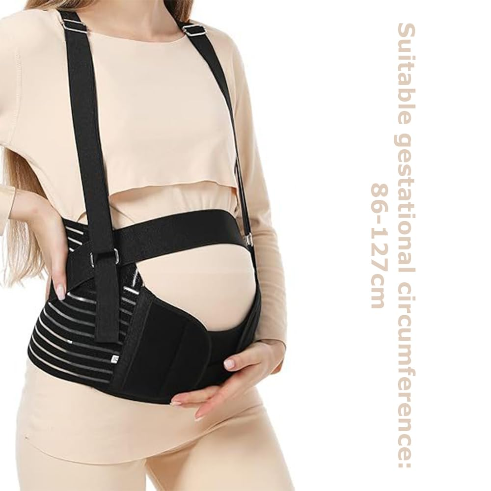 Breathable Abdominal Binder/Prenatal Maternity Belt ，Maternity Belt Wrap & Adjustable Belly Band ，Maternity Support Belt,Suitable for Mid Pregnancy and Postpartum image number 6