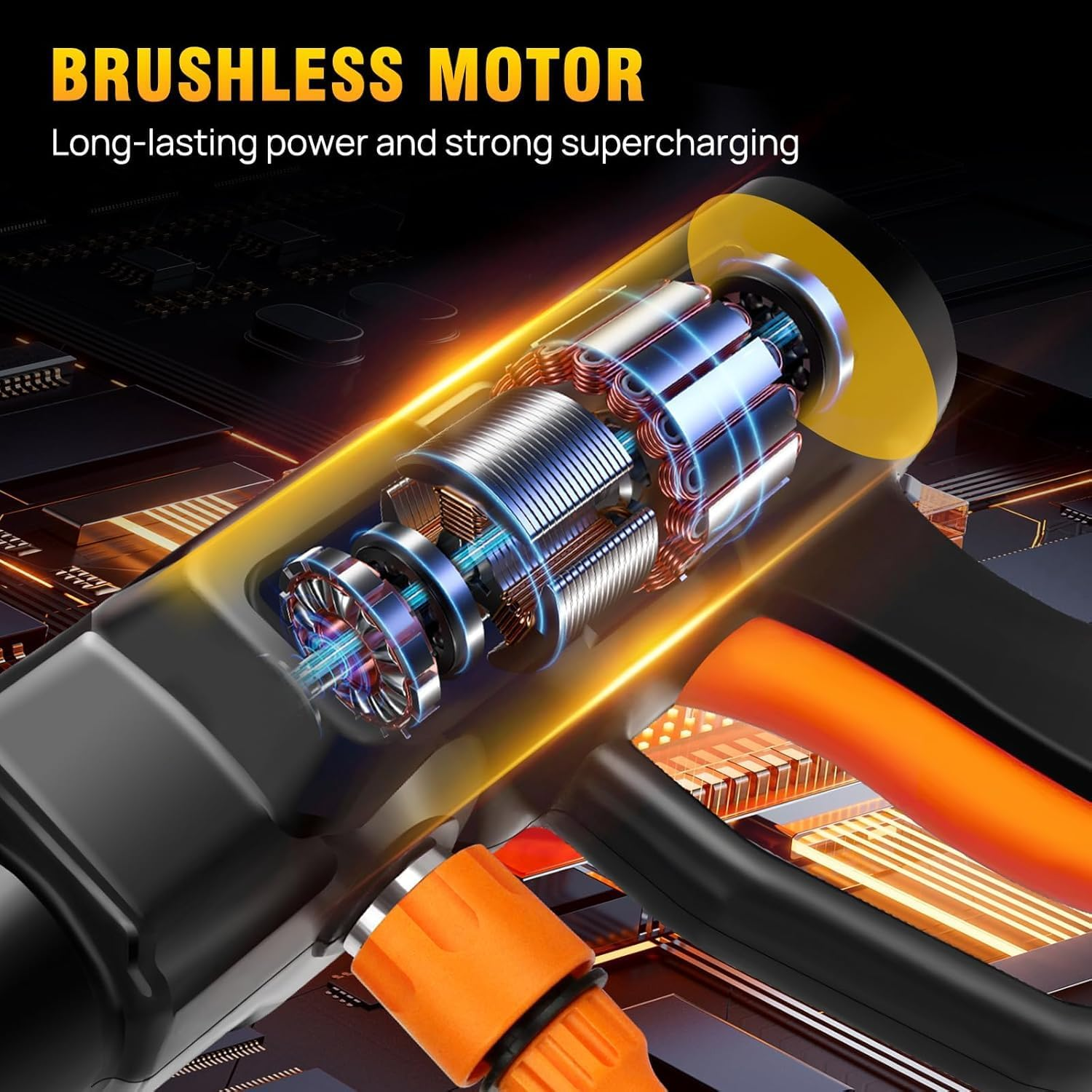 Cordless Pressure Washer, Portable Power Washer for Patio & Car, 6 in 1 Adjustable Nozzle with 5M Hose, Pressure Wash Tool with 2X 3.0Ah Batteries,Car/Floor/Garden Cleaning and Watering, Etc image number 2