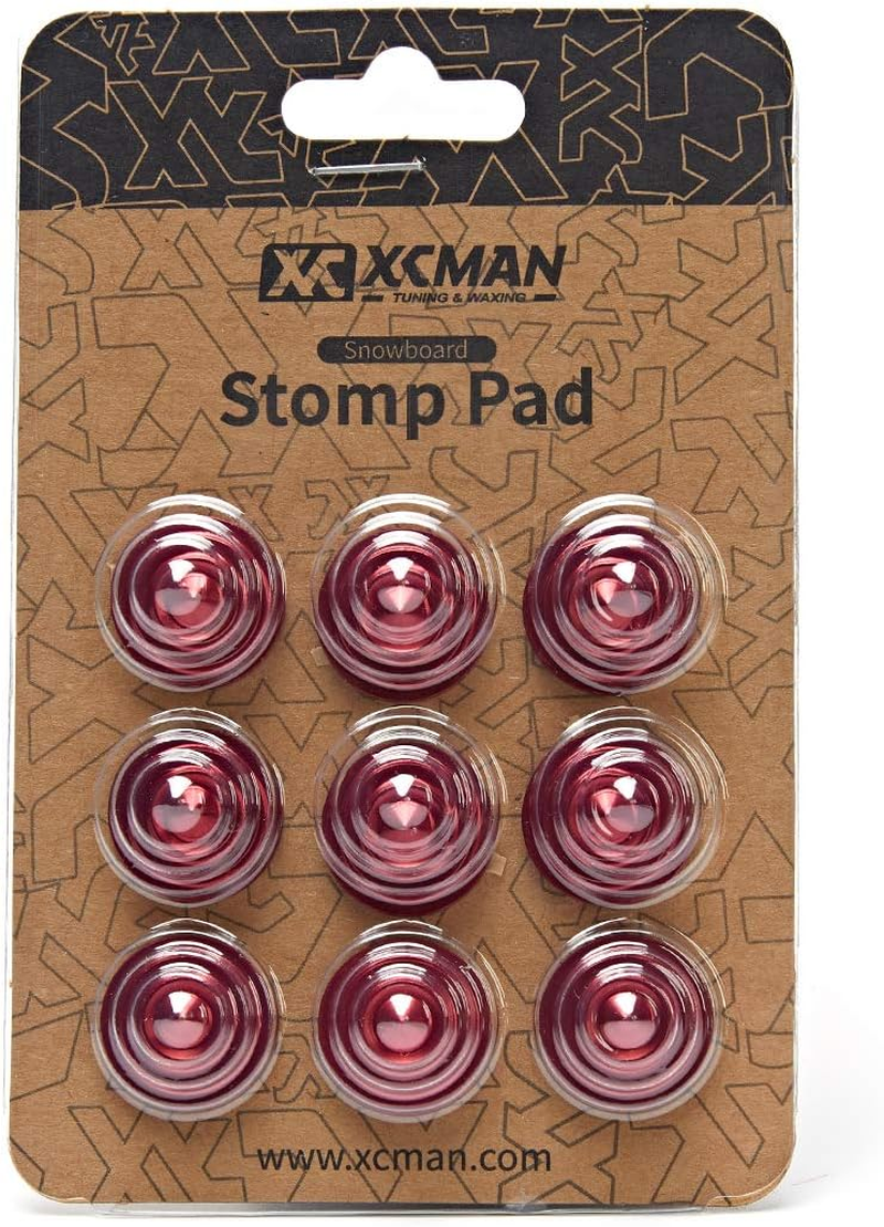 XCMAN 4 Layer-Cone Studs Dia 7.87 Inch Aluminum Snowboard Stomp Pad - 9Pcs