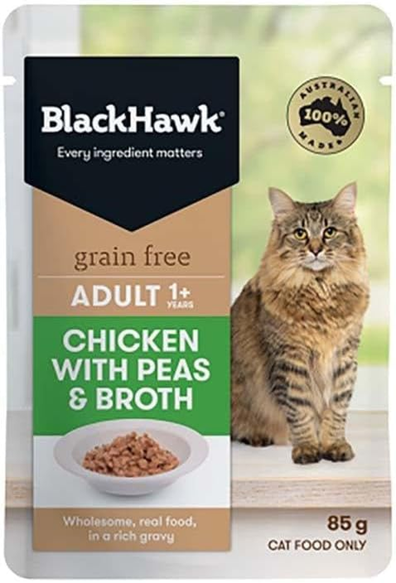 Black Hawk Chicken and Rice Cat Food, 12 Count 1.02 Kilograms