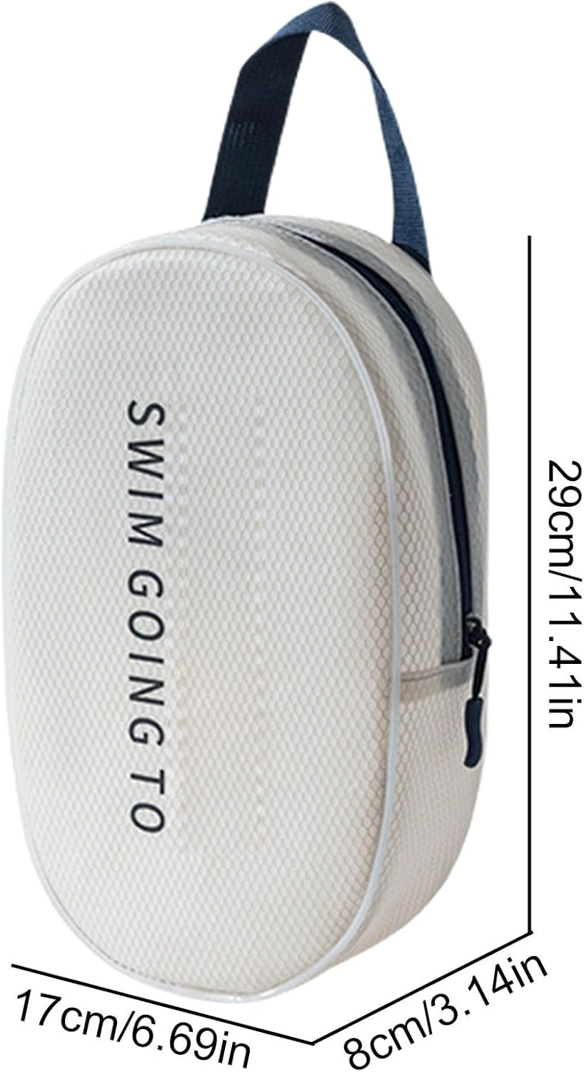 Shurzzesj Beach Bag, Swimming Storage Bag, Modern Beach Bag Water-Resistant Pouch Bag for Beach Pool Boat Groceries Travel, White, M, Unisex image number 6