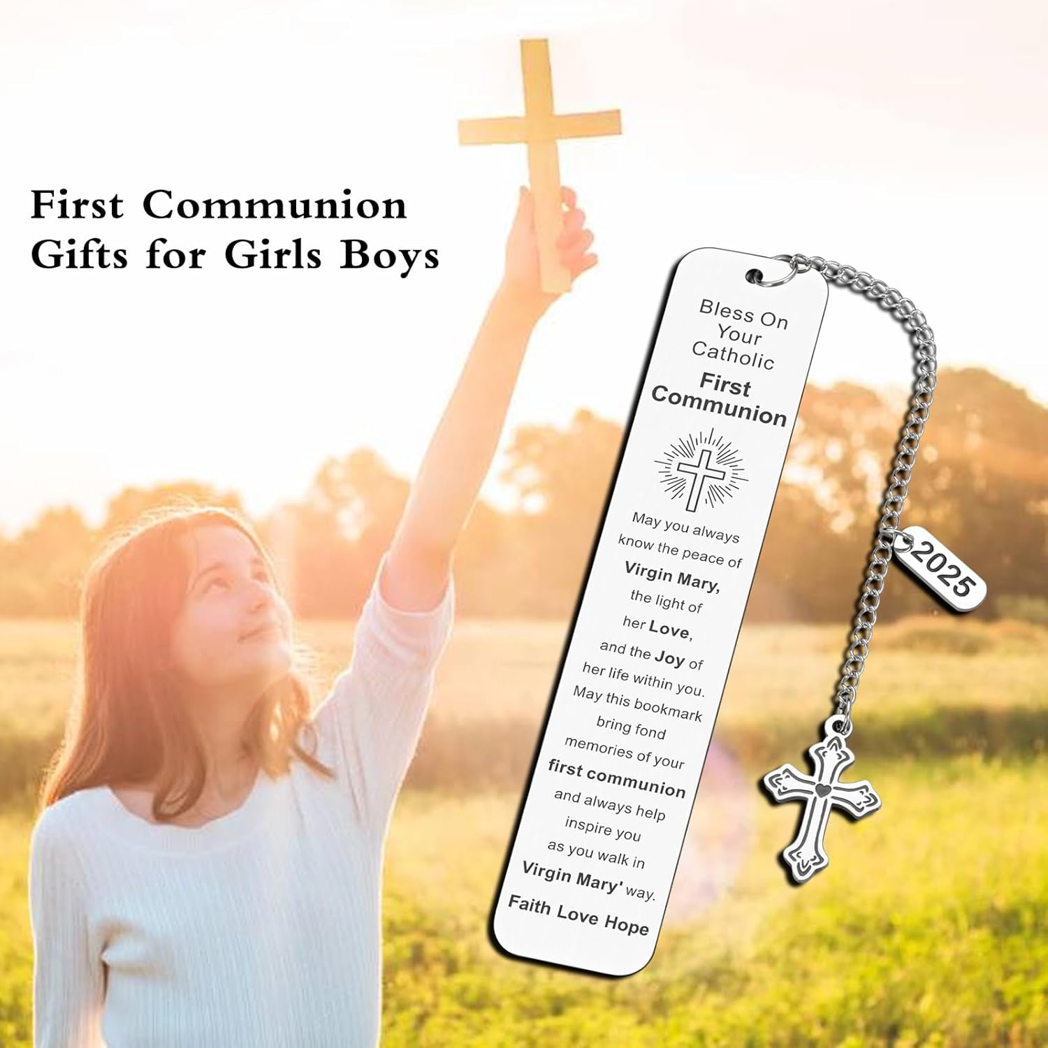 First Communionn Bookmark, First Communion Gifts for Girls, Fiirst Communion Gifts for Boys, Girls Boys 1St Communions Gift, Confirmation Gift for Teen Girls Boys, 2025 Christian Giftss for Women Men image number 5