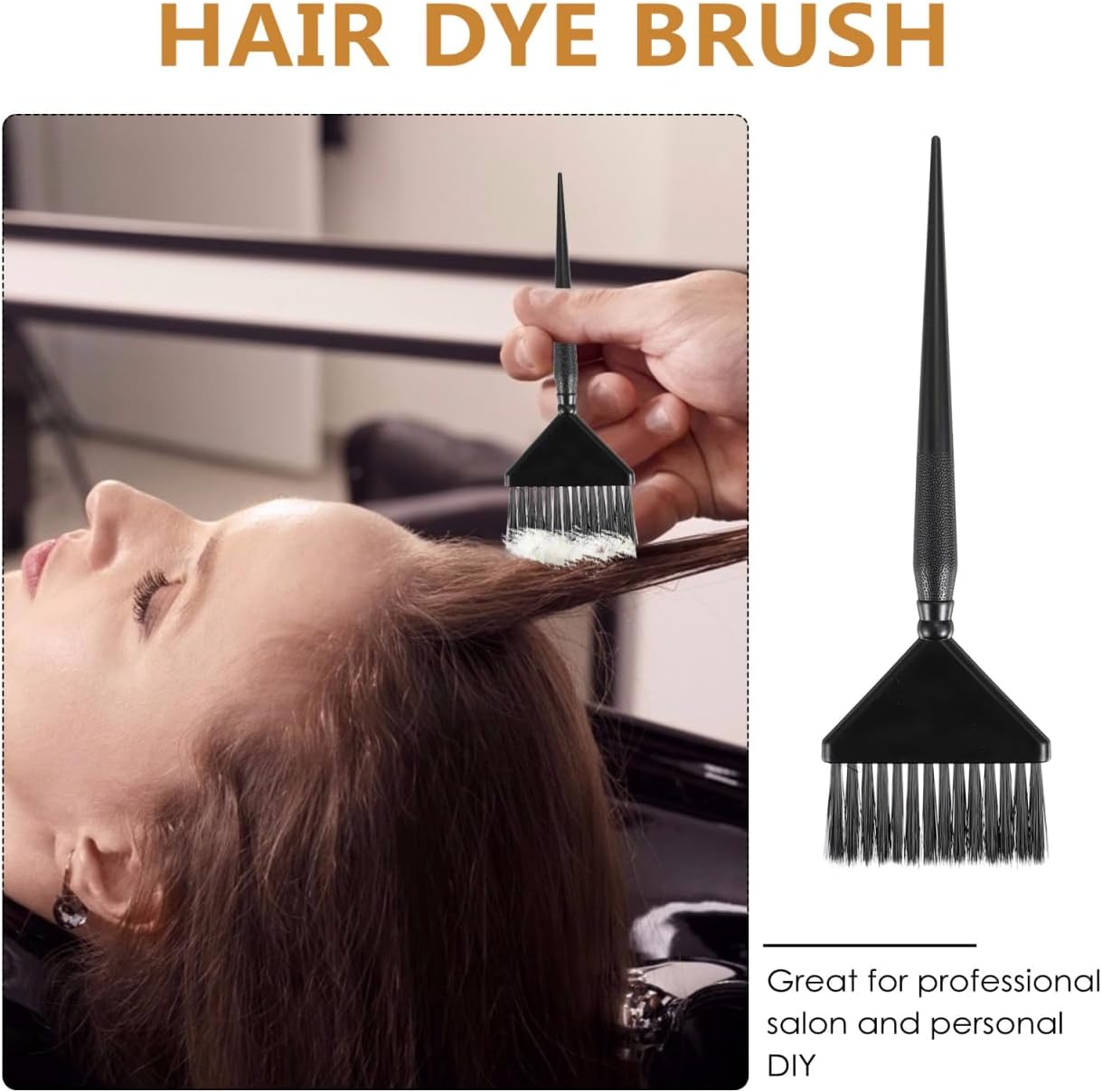 BIUDECO 3 Pieces Hair Dye Brush with Highlight Brush and Hair Dye Brush Made of High-Quality PC Material for Professional Salon and Home Use
