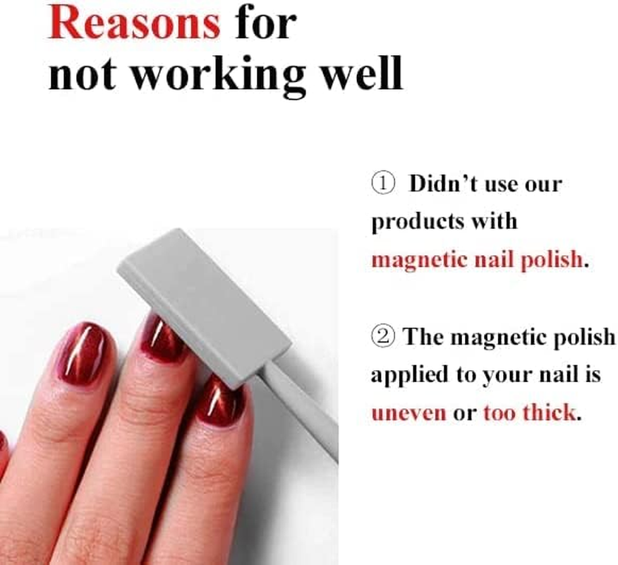 Ideal Swan 11 Piece Magnet Nail Art Polish Tool Set, Cat Eye Gel Polish 3D Gel Nails Cat Eye Plastic Tool-Suitable for DIY 3D Magnetic, Salon, Studio or Home image number 6