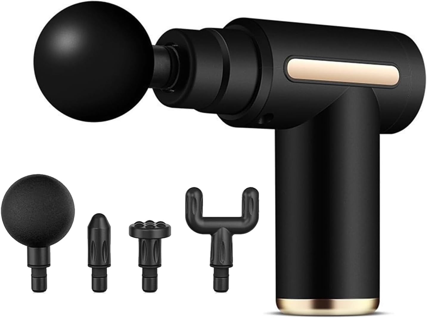 Fascia Gun, Powerful Percussion Massage Gun, Massage Gun with 6 Speed Levels, Type-C Charging, with LCD Display Touchscreen, Mini Massage Gun Portable for Pain Relief, Home and Office Use (Black) image number 5