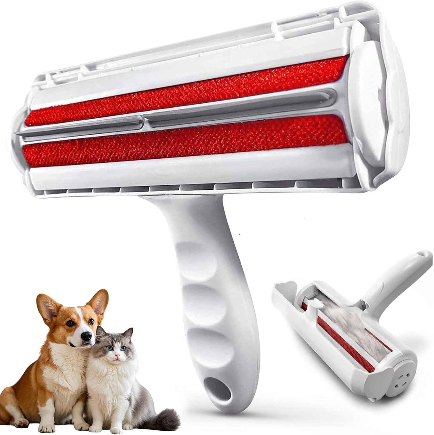 Pet Hair Removal Tool, Pet Hair Remover - Lint Roller for Pet Hair - Cat and Dog Hair Remover for Couch, Furniture, Carpet, Car Seat, Reusable Lint Roller with Fur Bin, Pet Owner Essential image number 2