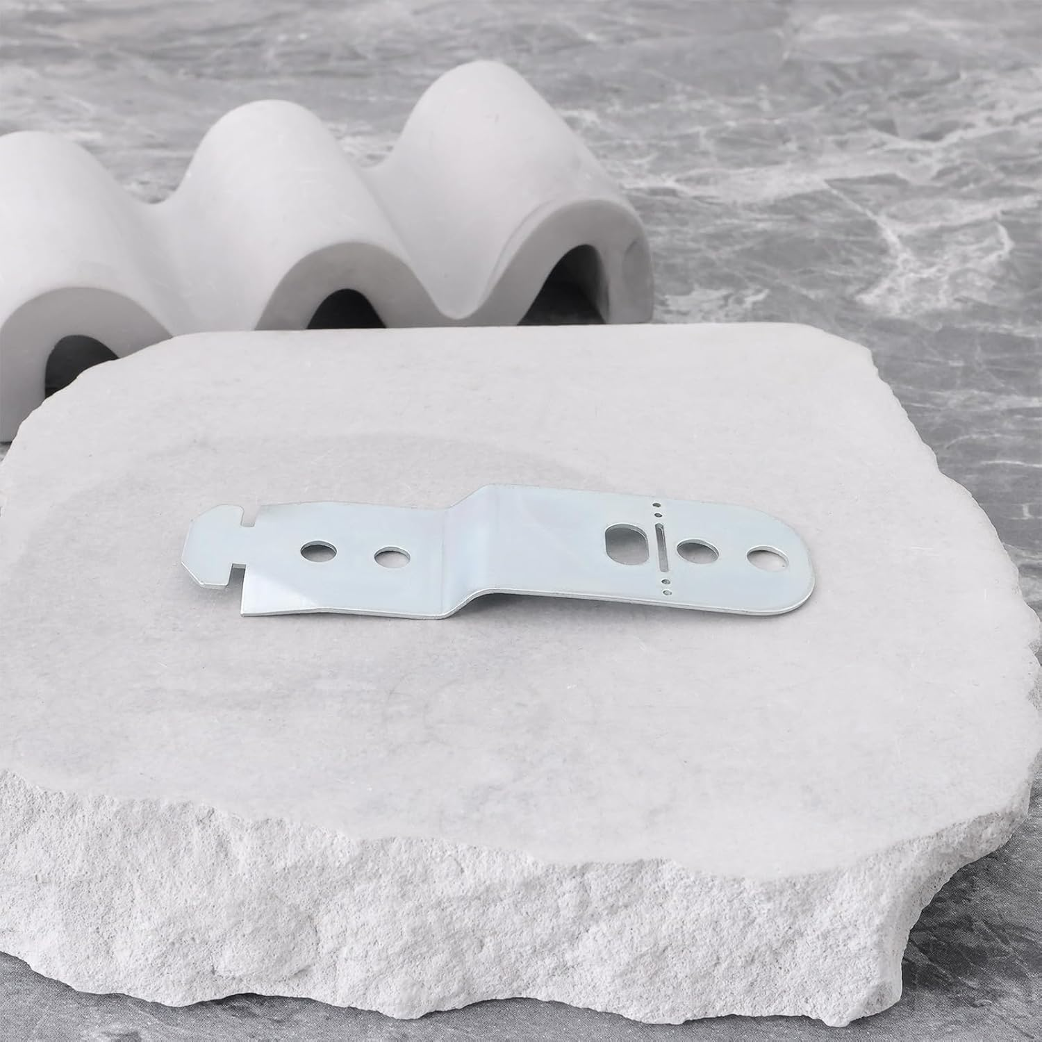 YINETTECH 2PCS Dishwasher Mounting Bracket Compatible with Bosch OE 00619985 628371 EA347878 AP4538351 00628371 87.8X25.6Mm with Screws Dishwasher Fixing Plate image number 4